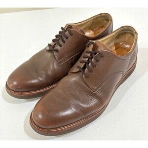 Samuel Hubbard Mens Oxford Shoes 10.5 Founder Chestnut Brown Leather Vibram Sole
